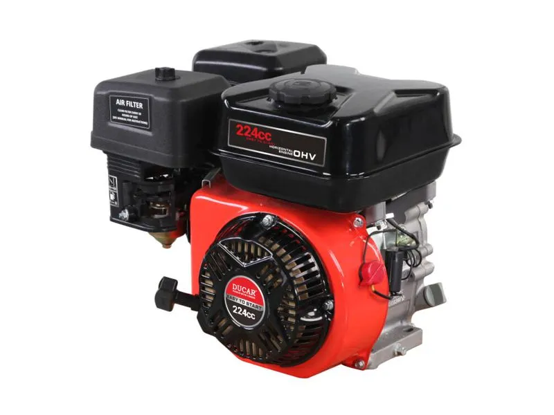 Ducar irtomoottori DH225, 6.4HP vaaka-akseli